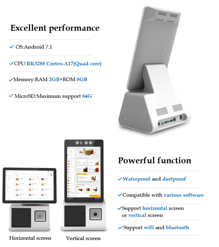 Android 7.1 Kiosk mit Drucker