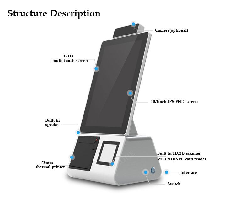 FHD-Touchscreen-Kioskterminal